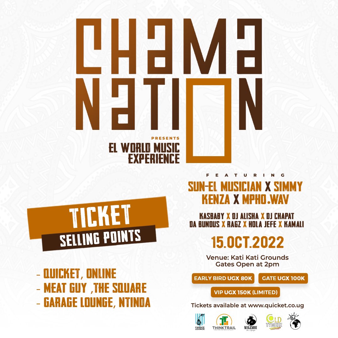 hodjs's tweet photo. Party People, donβt say we didnβt inform you.
Early bird tickets are now available @GarageLoungeUg , @TheMeatGuy256 or on @QuicketUG at only 80,000UGX π«
Grab yours today.π
#ChamaNation #ElWorldMusic #PartyNation #GarageLounge #OctoberMadness https://t.co/p0QjriZipV