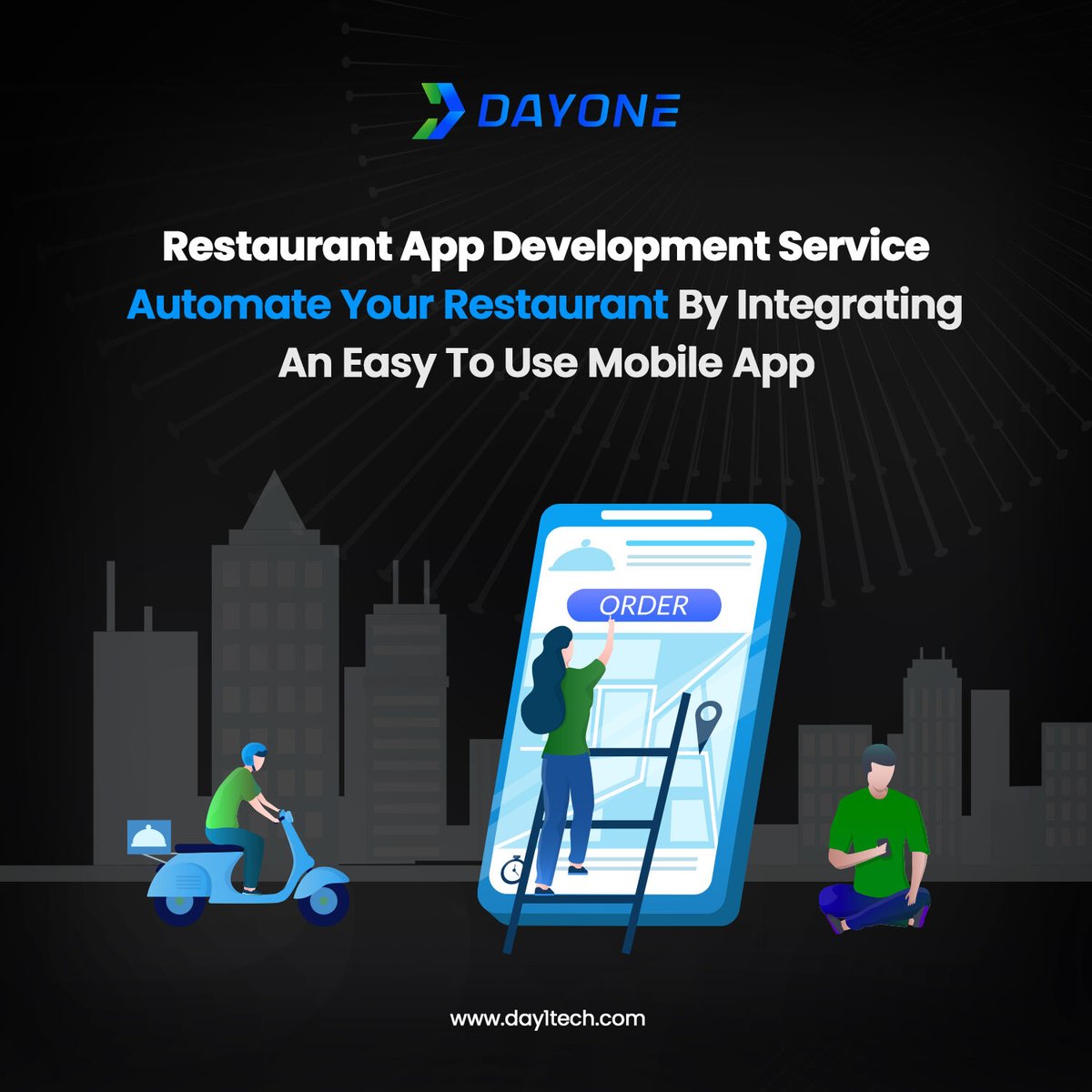 Set a benchmark with a restaurant app development company and leverage the power of technology by availing a restaurant mobile app for offering exceptional services to customers with fewer efforts. #appdevelopment #dayone #restaurantapp #foodtech #appdevelopmentcompany