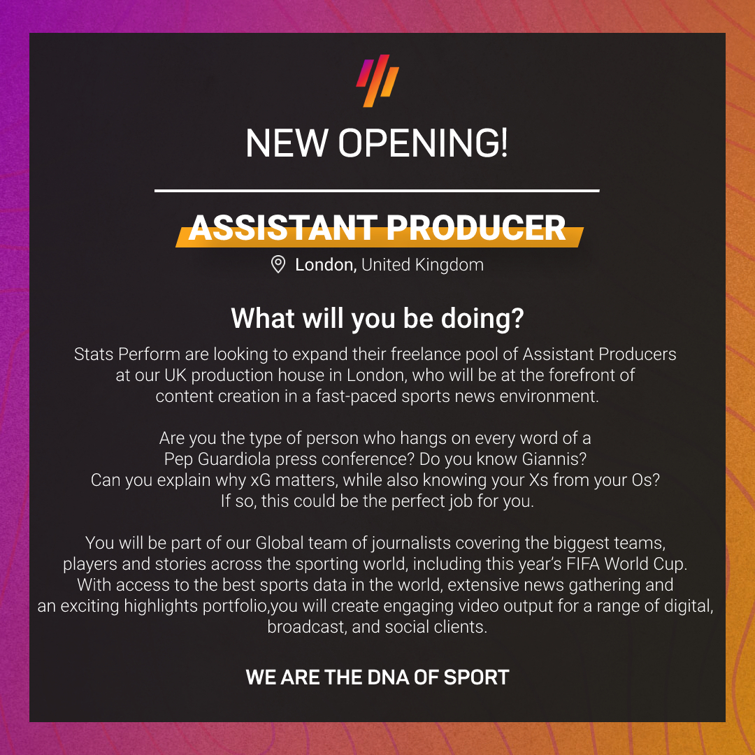 Stats Perform Academy tweet media