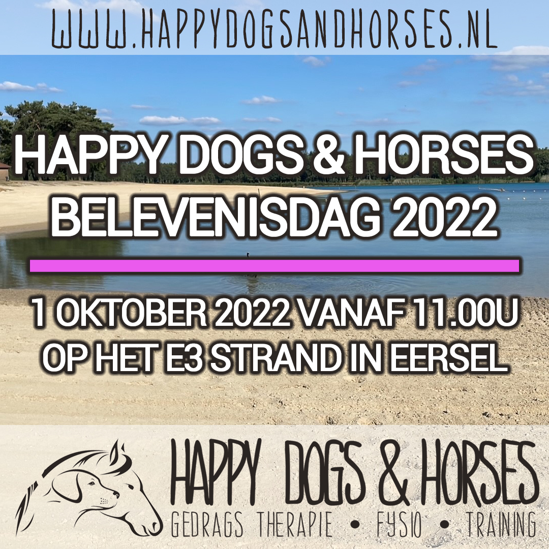 HappyDogsHorses's tweet photo. Vanaf nu kunt u zich online op onze website inschrijven voor onze Belevenisdag op 1 oktober 2022 op een prachtige locatie aan het E3 Strand in Eersel.
Info en reserveren: https://t.co/cyv5FmMaZF
#E3Strand #Belevenis #Belevenisdag #Honden #Dogs #DagjeUit #Zwemmen #Wandeling #RT https://t.co/oyKIoXsFXZ