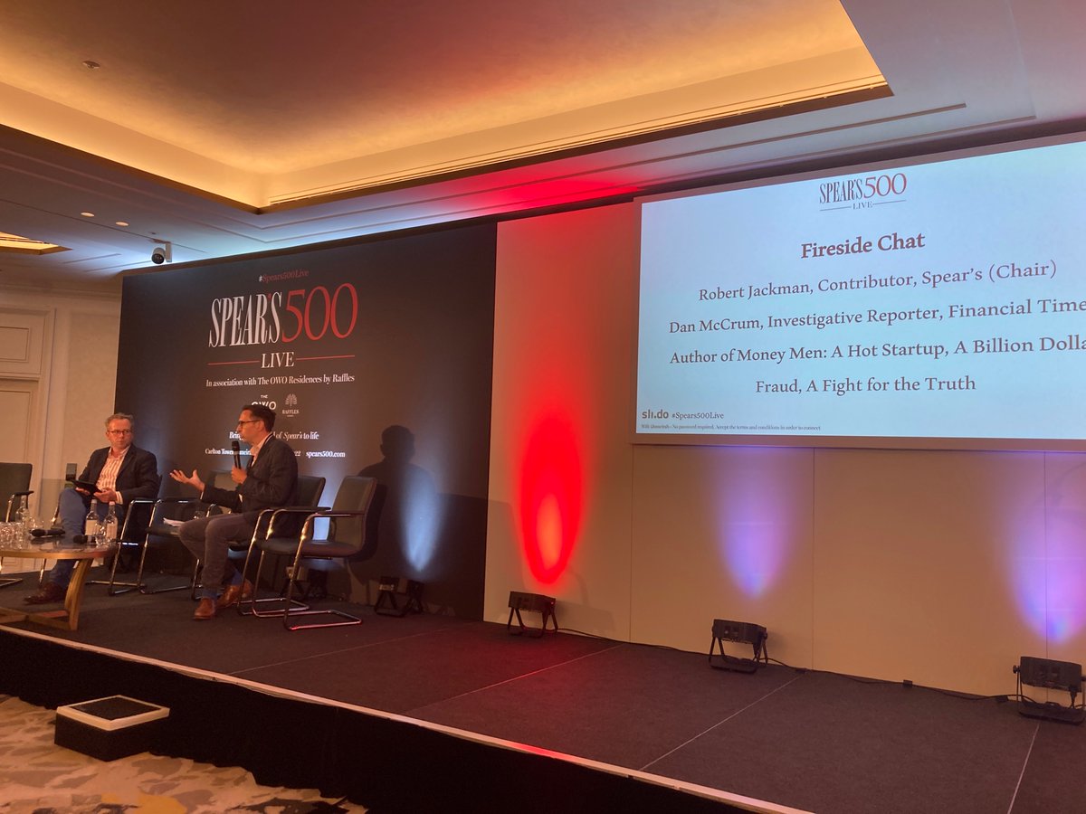 AlecMarsh's tweet photo. ‘There’s never just one cockroach in the kitchen…’ good line from @danmccrum at the @SpearsMagazine #spears500live event talking about companies that tell lies https://t.co/oBht019ywl