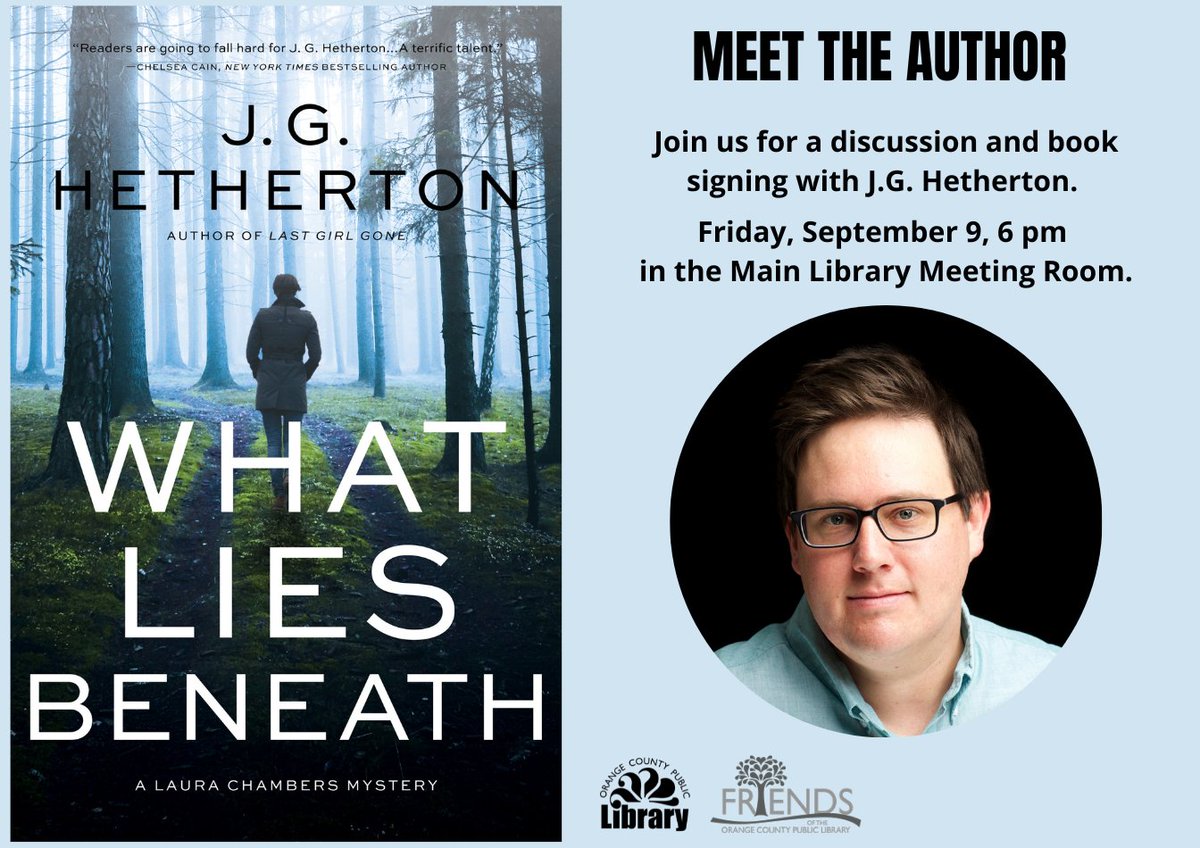 Mark your calendar: this Friday evening, I'll be speaking at the Orange County Library in downtown Hillsborough! <a href="/OCPLibraries/">OCNC Public Library</a>