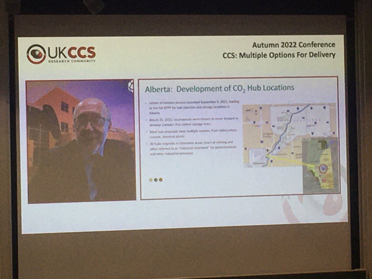 siqiwang55's tweet photo. Norm Sacuta from Petroleum Technology Research Centre in Regina updates is on the Aquistore Project, the project to store CO2 in a deep saline aquifer; and recent CO2 hub development in Edmonton. #UKCCSRC2022 @UKCCSRC https://t.co/OvRW0OasE1
