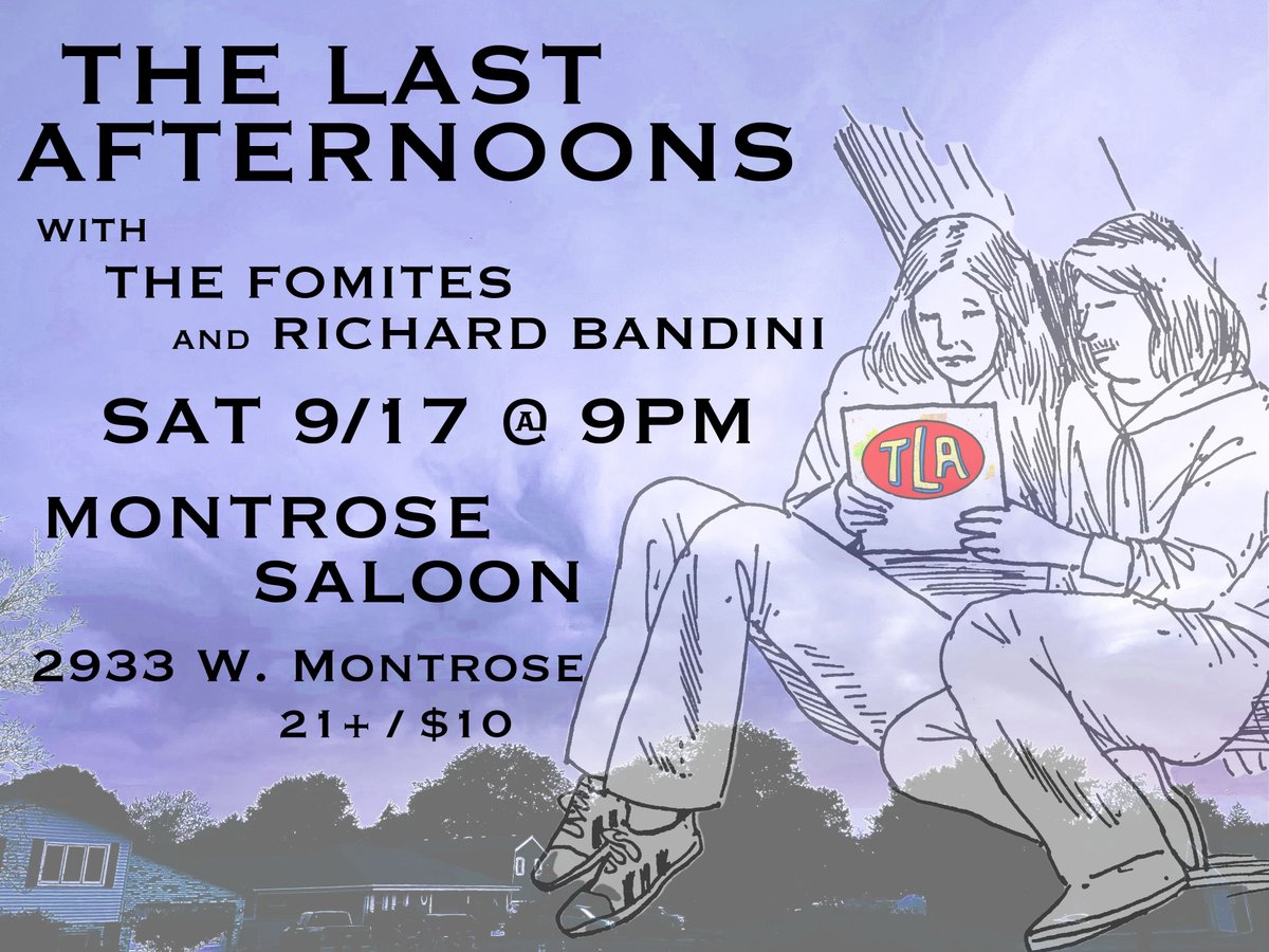 COMING UP NEXT! Join us at <a href="/MontroseSaloon/">Montrose Saloon</a> on SATURDAY 9/17 along with <a href="/RichardBandini/">Richard bandini</a> &amp; #TheFomites! GONNA BE A GOOD 1!!!!!!