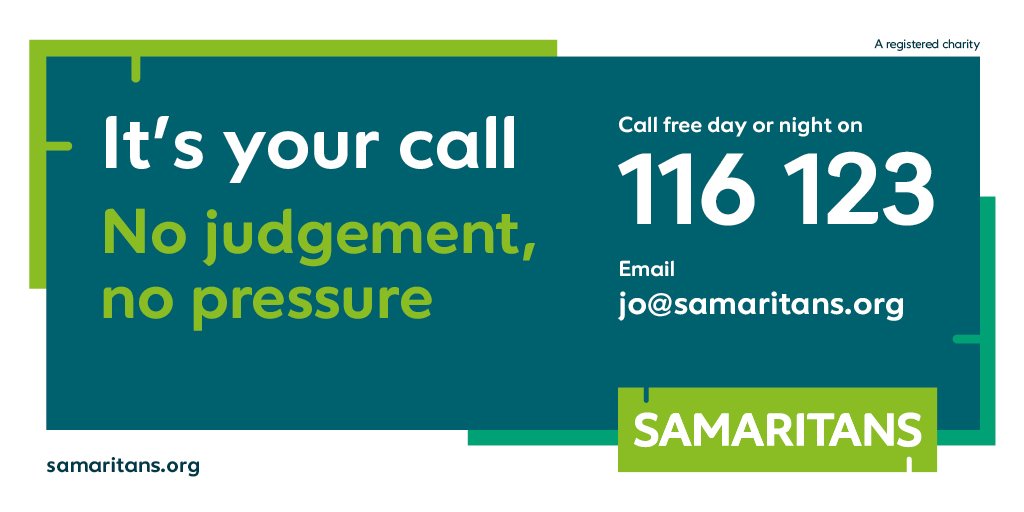 We're always at the end of the phone, no judgement, no pressure #TalktoUs