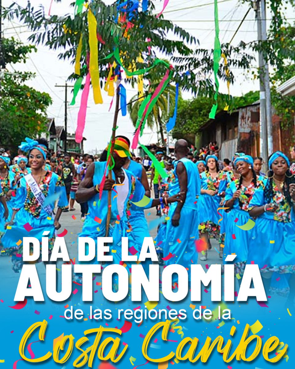 #PatriaBenditaYLibre 
Hoy Celebramos la autonomía de nuestras Regiones Autónomas.

Viva Nuestros Pueblos Indígenas