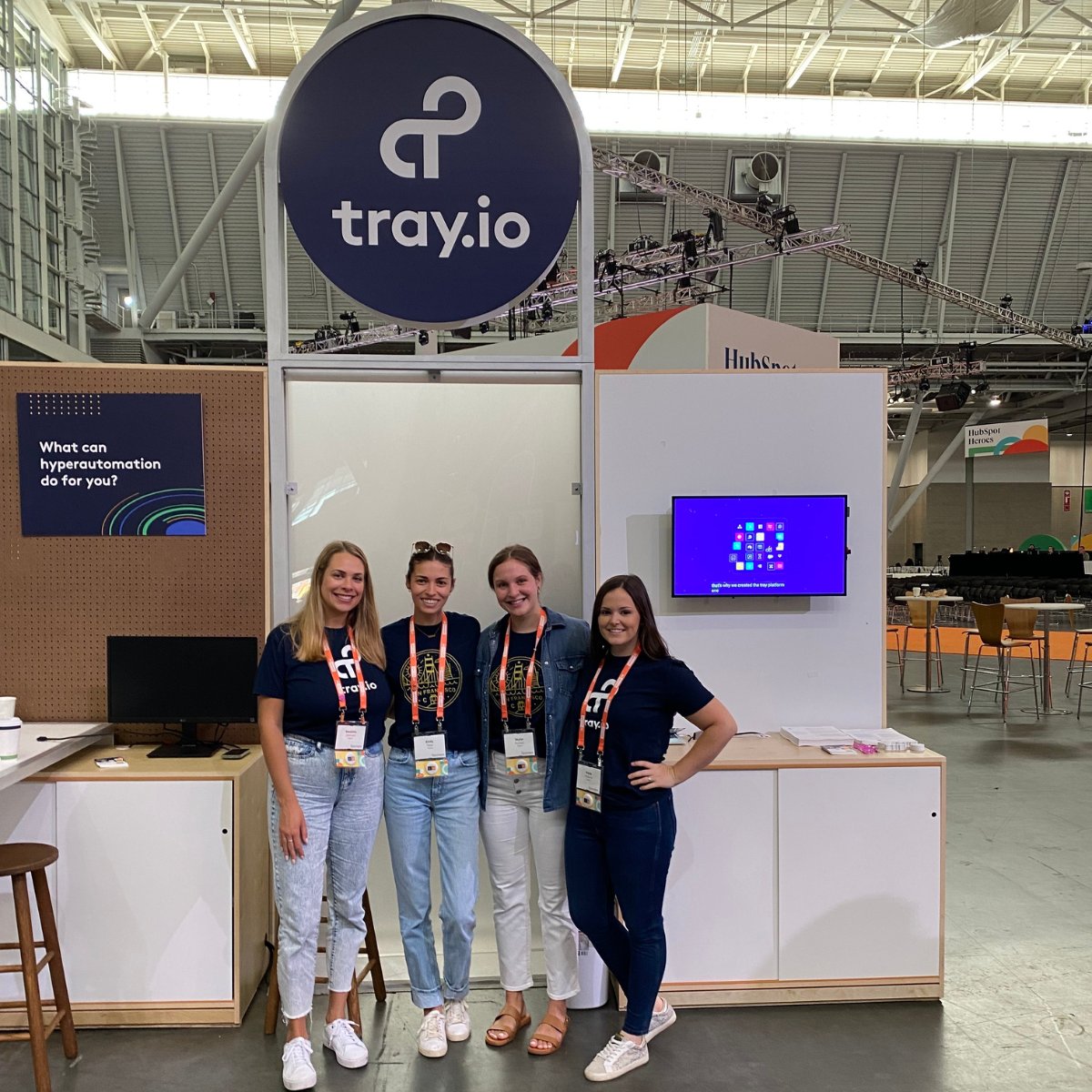 tray's tweet image. #Inbound22 let&apos;s go! Visit us at Booth 29 to learn how to #automate and #integrate at scale faster than ever!