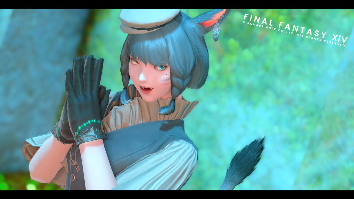 avatar (ff14) miqo'te 1girl animal ears gloves tail cat ears solo  illustration images