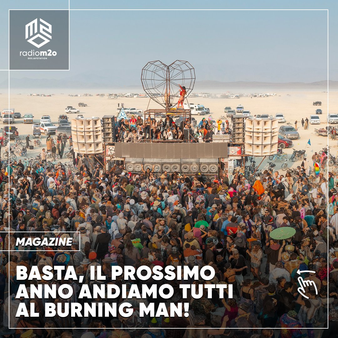radio_m2o's tweet photo. E anche quest'anno andiamo tutti al #BurningMan nel 2023 💔

#BurningMan2022 #musicfestival #Blackrockdesert
#burningmanstyle #burningmanfestival #burningmanfest https://t.co/mc8zFvqNQd