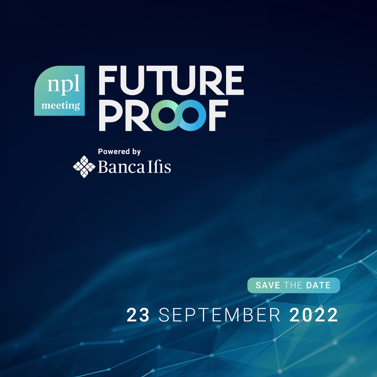 BancaIfis's tweet photo. Il 23 settembre si terrà l'undicesima edizione di #NPLMeeting, il più importante evento dedicato agli #NPL, organizzato da #BancaIfis.
Una giornata di discussioni, networking e riflessioni sul mondo dei non performing loan.
https://t.co/3aDAynyiKh
#SmartBankSmartChoice #NPL https://t.co/EZBJ71guau