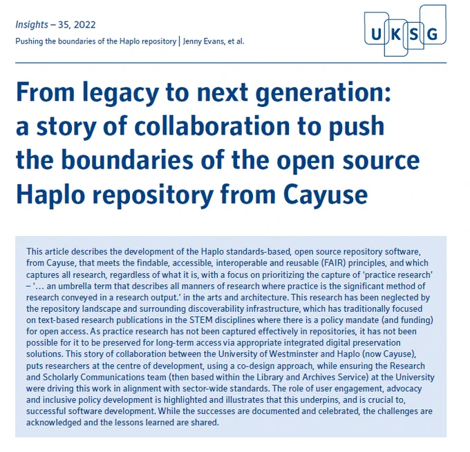 Screenshot of the article heading and abstract