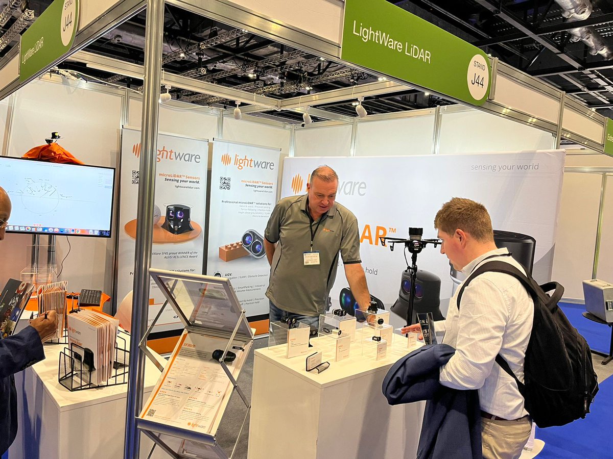 LightwareL's tweet photo. The LightWare team is at @DroneXShow. Come visit us at booth J44.
#LightWare #microLiDAR #LiDAR #sensors #LiDARexperts #dronexshow #droneindustry #uav #unmanned #drone #helitech #dronesafety https://t.co/swhxvgmdvK