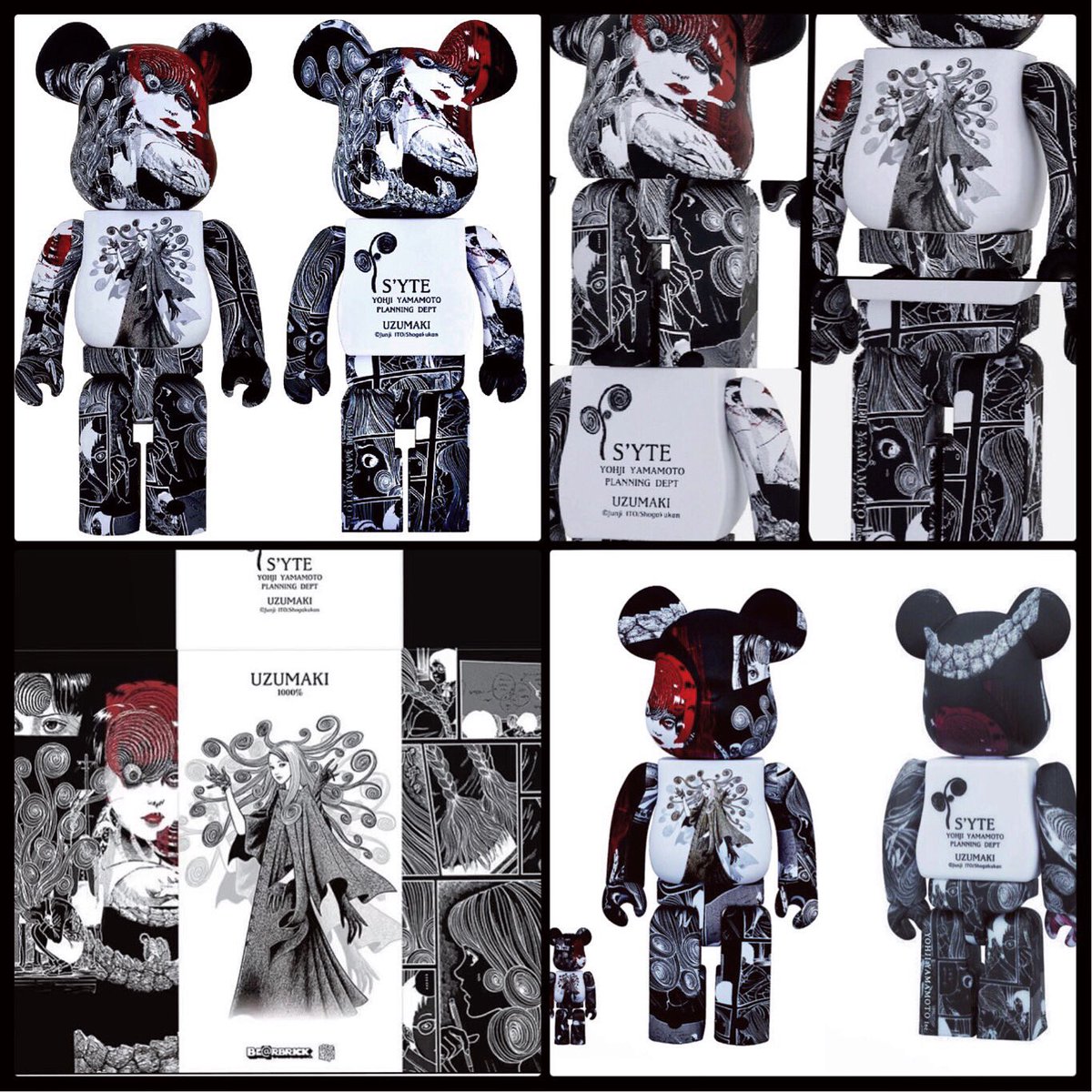 S'YTE × Junji ITO × BE@RBRICK ⭐︎Pre Order】『Uzumaki』BE