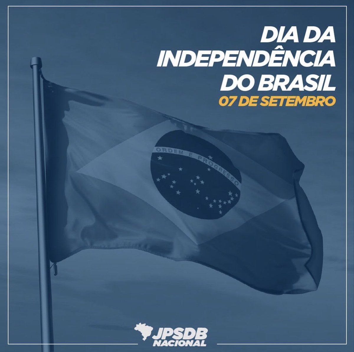 juventudepsdb45's tweet photo. O nosso trabalho é por um país cada vez mais forte, justo, democrático e livre. 🇧🇷 #independenciadobrasil https://t.co/DvBIIxbxBL