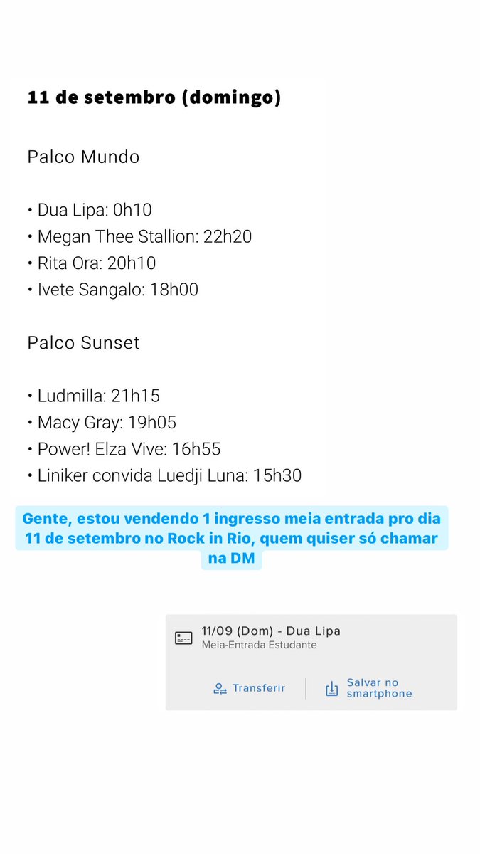 Vitoria15Isa's tweet photo. #7DeSetembroVaiSerGigante #DuaLipa #RockInRio #RockinRio2022 https://t.co/S8UsptUeGc