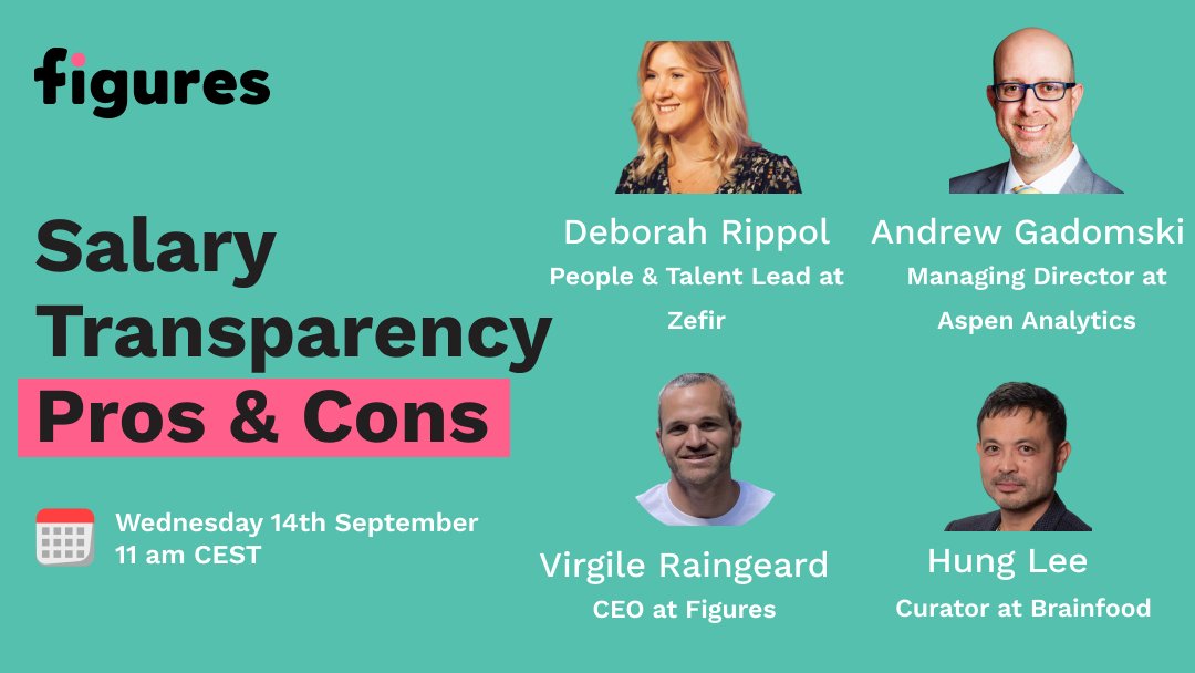 AspenTalksData's tweet photo. Our very own Andrew Gadomski will be speaking on salary transparency at the upcoming Figures Compensation Webinar series. Click the link to learn more!

Here's the link to register to it: :

https://t.co/MMcyZtsjD9 https://t.co/uKBIoygcM3