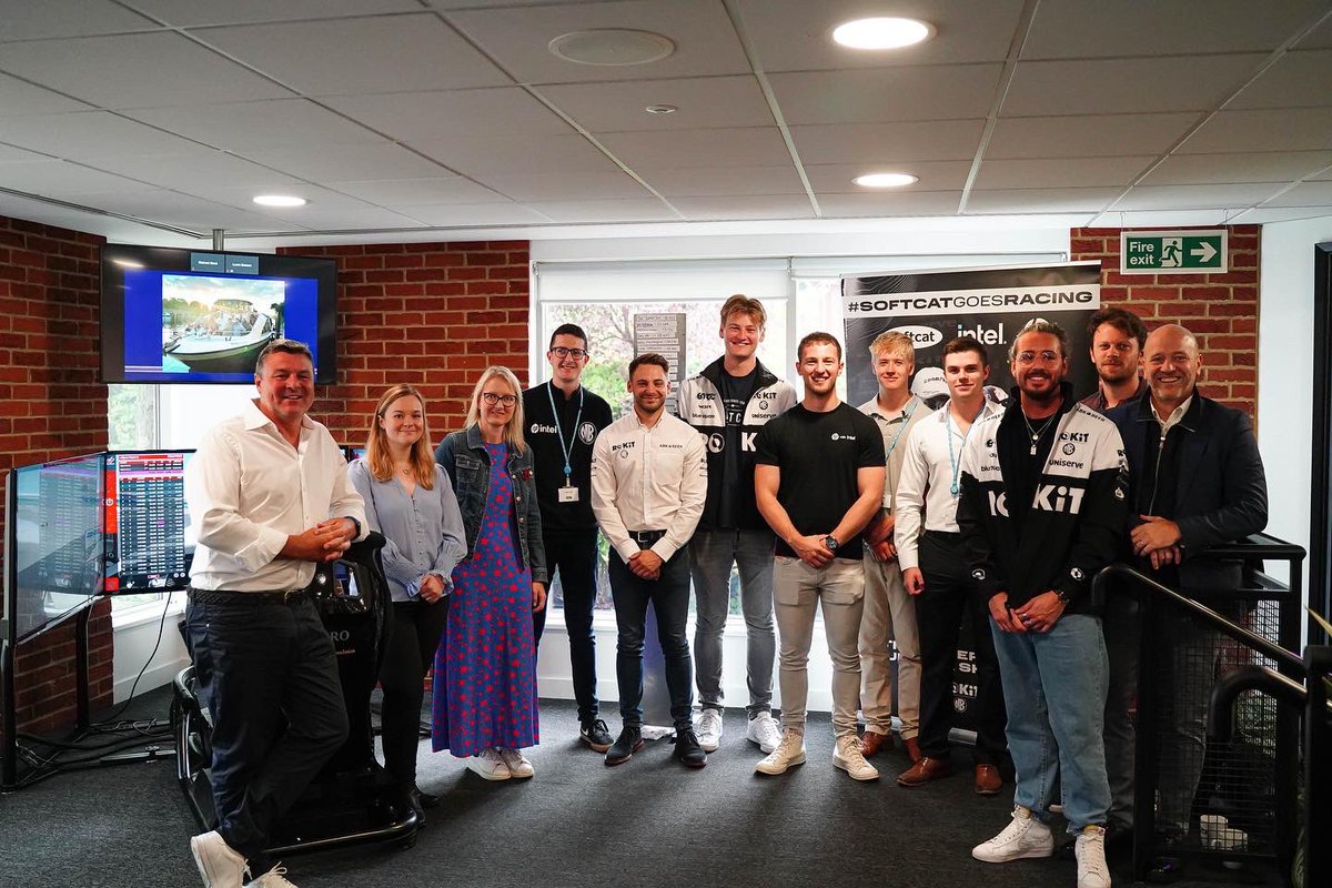 MBMotorsport_'s tweet photo. A fantastic morning here at @softcat in Marlow as we kick off our month-long activation as #SoftcatGoRacing at Brands Hatch in October!

The office is buzzing with all things #HPwithIntel as we race into an exciting month ahead 🔥

#MBMotorsport https://t.co/Z0F0oschNM