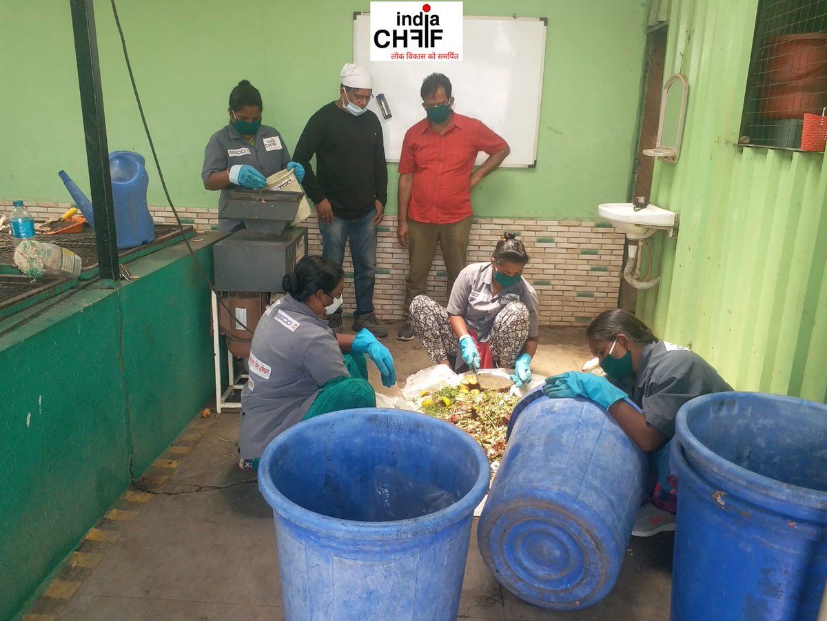 IndiaCHF's tweet photo. CHF India Foundation with CSR funds of SECO Tools company has been implementing the Waste Management Program for the last more than 6 years. Household waste, dry and wet,  from village Koregaon bhima is collected  daily and segregated and then processed to harvest compost https://t.co/67gAteyHfG