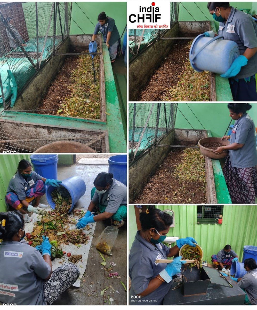 IndiaCHF's tweet photo. CHF India Foundation with CSR funds of SECO Tools company has been implementing the Waste Management Program for the last more than 6 years. Household waste, dry and wet,  from village Koregaon bhima is collected  daily and segregated and then processed to harvest compost https://t.co/67gAteyHfG