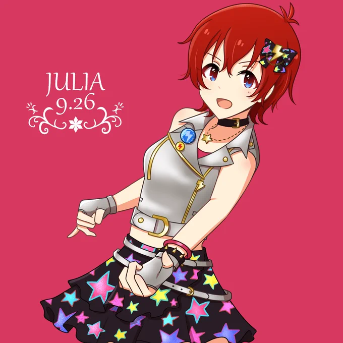 ●ジュリアお誕生日おめでとう衣装:シャイニーロックスター#ミリシタ#ジュリア生誕祭2022#ジュリア誕生祭2022 
