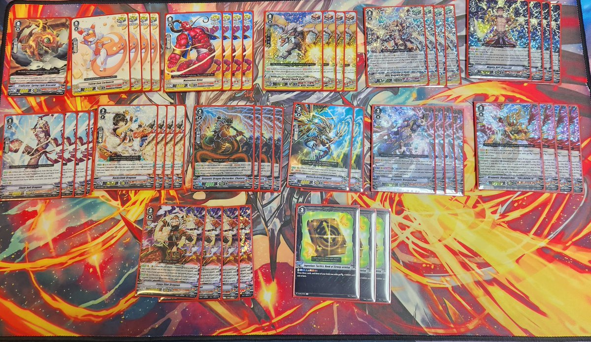 TeamGenVG's tweet photo. Gotham City Games V Premium Tournament Sep 7, 2022:
🥇 Aidan- Jewel Knights
🥈Alec - Vanquisher
🥉Alex - Steam Maidens
🏅 Thomas - Seven Seas
Fun locals tonight, GG all! Steam maidan ratios would deff change a bit :)
#VGtopdecks #cardfightvanguard #VPremium https://t.co/sGXoQPVH73