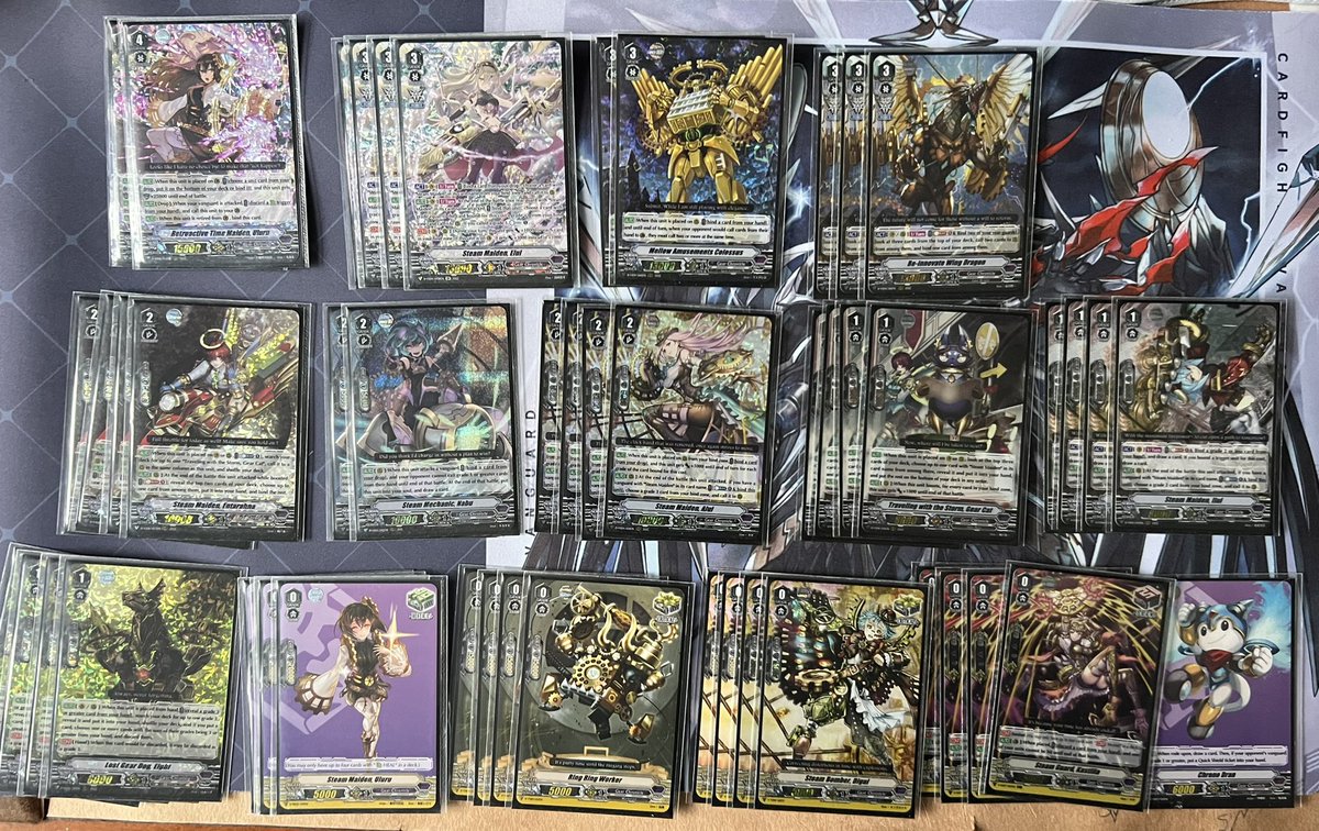 TeamGenVG's tweet photo. Gotham City Games V Premium Tournament Sep 7, 2022:
🥇 Aidan- Jewel Knights
🥈Alec - Vanquisher
🥉Alex - Steam Maidens
🏅 Thomas - Seven Seas
Fun locals tonight, GG all! Steam maidan ratios would deff change a bit :)
#VGtopdecks #cardfightvanguard #VPremium https://t.co/sGXoQPVH73