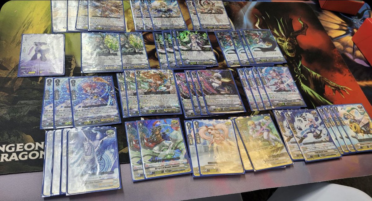 TeamGenVG's tweet photo. Gotham City Games V Premium Tournament Sep 7, 2022:
🥇 Aidan- Jewel Knights
🥈Alec - Vanquisher
🥉Alex - Steam Maidens
🏅 Thomas - Seven Seas
Fun locals tonight, GG all! Steam maidan ratios would deff change a bit :)
#VGtopdecks #cardfightvanguard #VPremium https://t.co/sGXoQPVH73