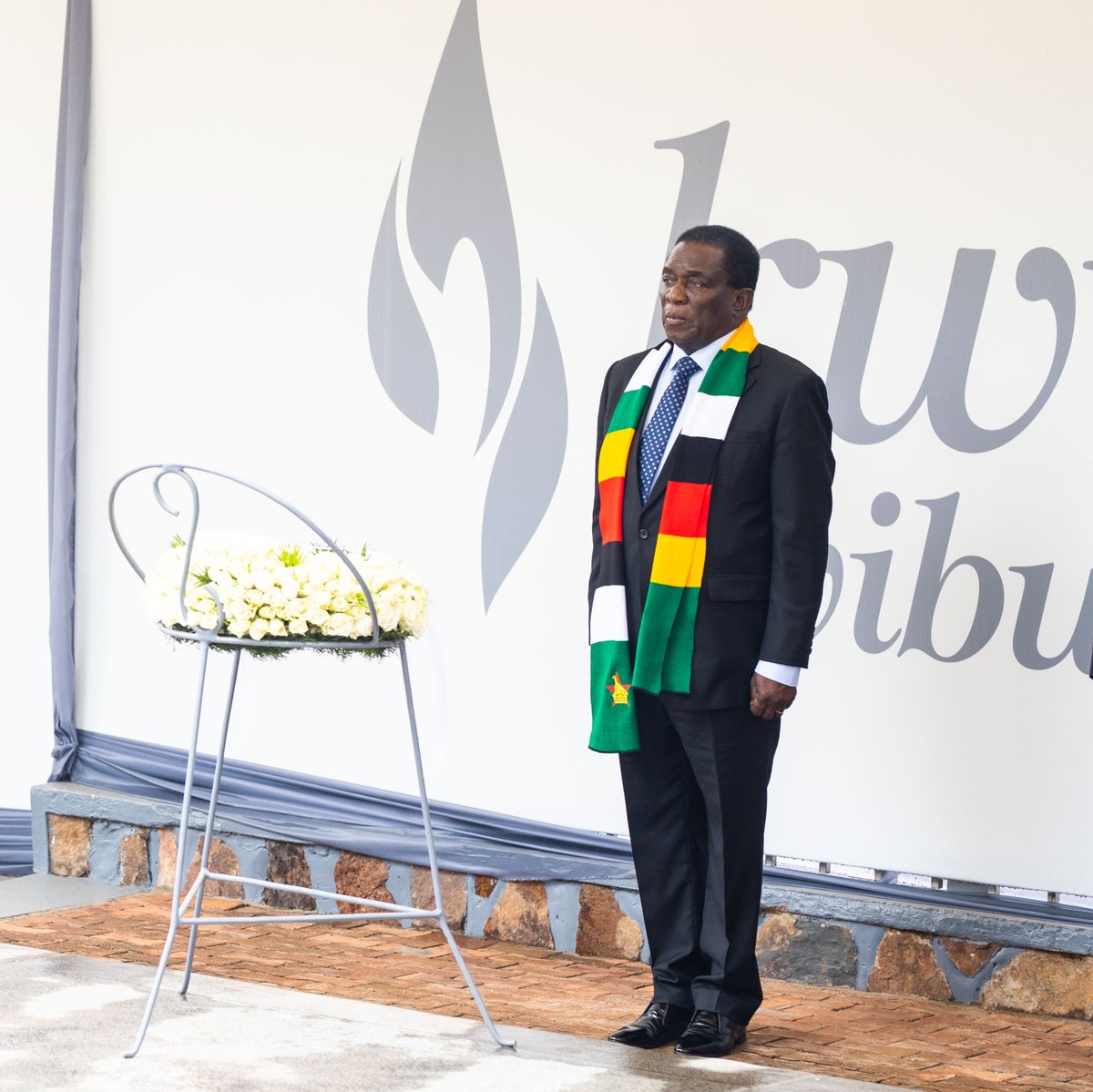 Today, President <a href="/edmnangagwa/">President of Zimbabwe</a> of Zimbabwe visited the <a href="/Kigali_Memorial/">Kigali Genocide Memorial</a> and paid tribute to victims of the Genocide against the Tutsi in #Rwanda.