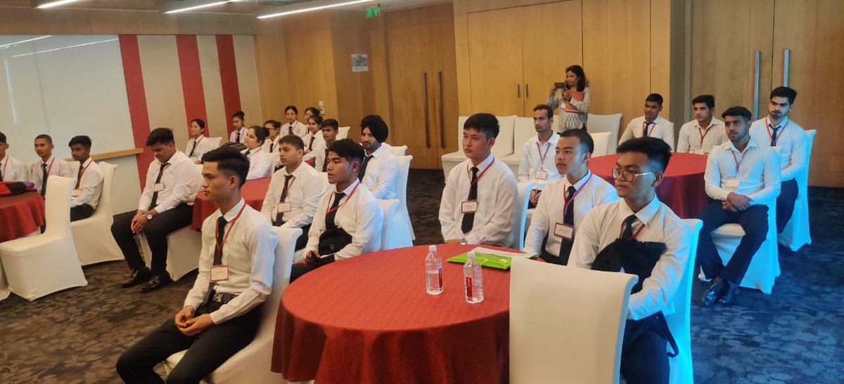 medhaviskills's tweet photo. Few glimpses from the 1st Orientation of batch 2022-23 with IHG Hotels &amp; Resorts. 
MSU has made History in India with its 1st https://t.co/L951hr487y Hospitality and Hotel Management program, where the 5-Star hotels like Crowne Plaza Noida is the Campus of students for 3 years. https://t.co/Pb8UIfDS2O