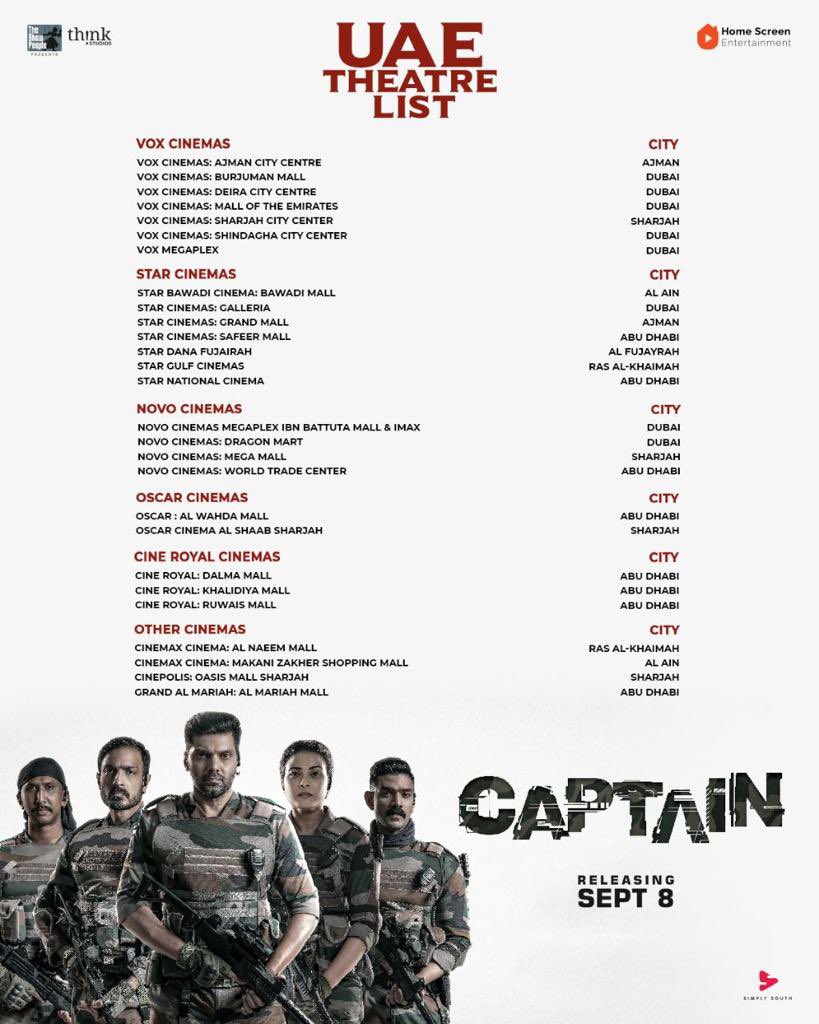 arya_offl's tweet photo. Malaysia, GCC and UAE makkale, here's where you can watch captain from tomorrow 😀
#CaptainFromTomorrow 🔥🔥🔥 https://t.co/xro6l5Jc0E