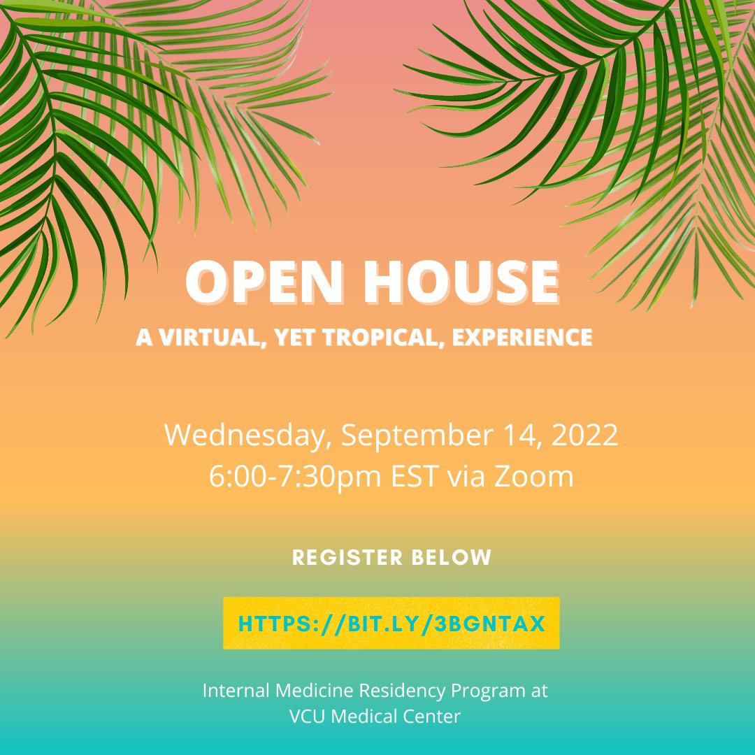 Register to attend our upcoming Open House on September 14th from 6-7:30pm EST. Don't miss this opportunity! Register here: bit.ly/3BgNTax