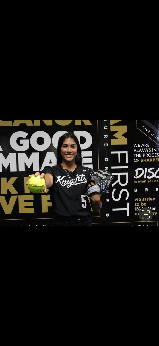 To the 8 y/o that averaged 6 hit batters in a game, we’ve come a long way we’re headed to the Plex baby⚔️⚔️ 

Happy to announce I’m gonna be a UCF Knight #ChargeOn

Thank you to my crazy parents my coaches &amp; all my friends who believed me ❤️ <a href="/CoachBallMalone/">Cindy Ball-Malone</a> <a href="/CoachTylerHeil/">Tyler Heil</a>