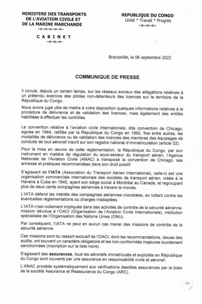 Ministère Transports Av. Civile M. Marchande - CG tweet media