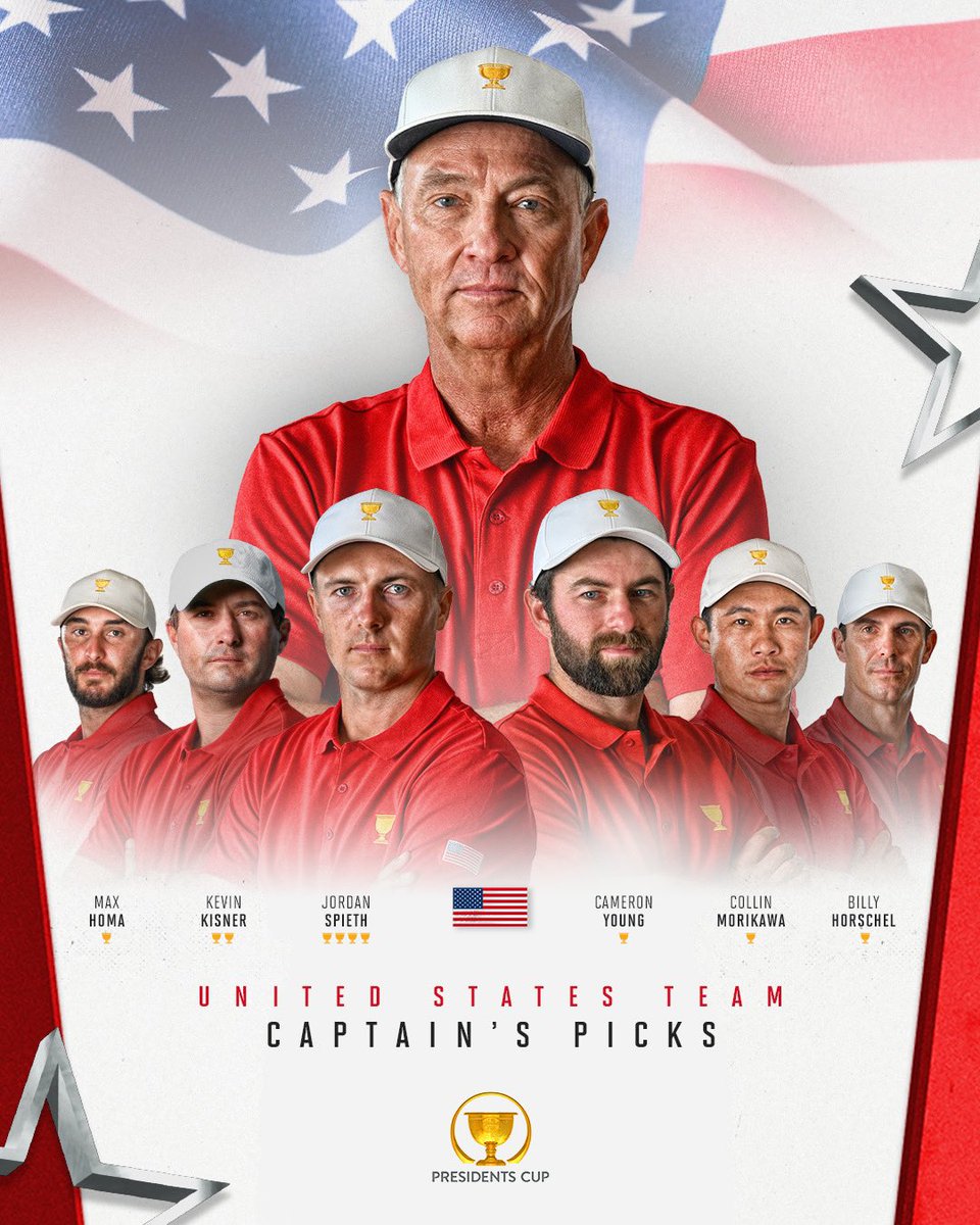 PresidentsCup's tweet photo. Youth and experience coming together.

#PresidentsCup #USTeam https://t.co/T07m58iv27