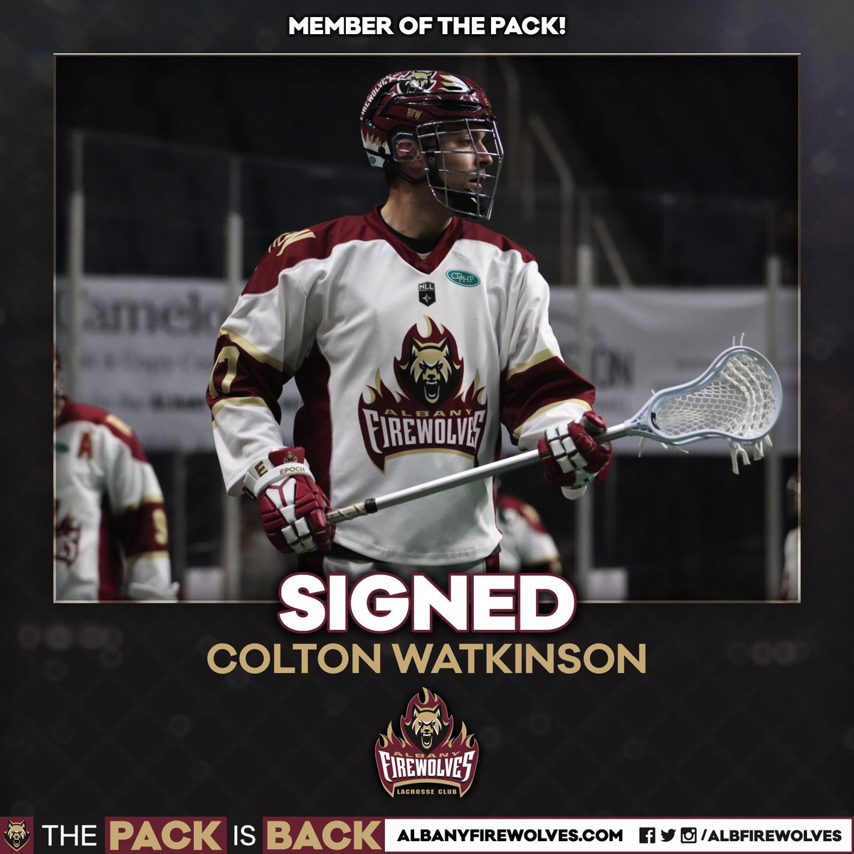 Locked in! 🔒 FireWolves’ Colton Watkinson has signed a 3yr extension with the Team! Welcome Back to the Pack, Colton! 🔥🐺