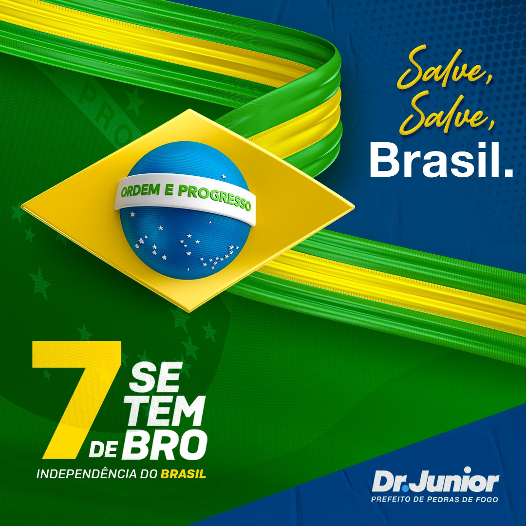 manoeljunior's tweet photo. Hoje, celebramos a terra de um povo batalhador e abençoado. 

7 de setembro - Dia da Independência do Brasil 🇧🇷

#7desetembro #comemoração https://t.co/zuAk0p8w2Z