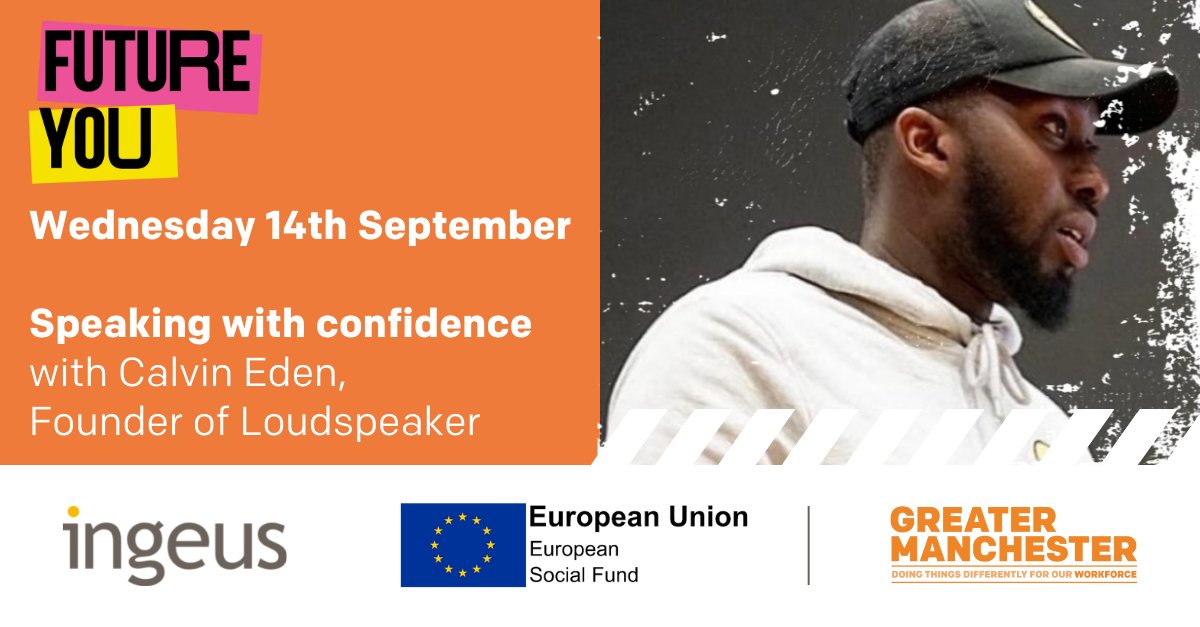 Something to say, but don’t know how to say it? Hate speaking in public, but know you need to? 💬

Well now you can find your voice with our upcoming masterclass delivered by Channel 4’s Calvin Eden.

Find out more by registering today! ow.ly/La2P50KAM0j

@StartFutureYou