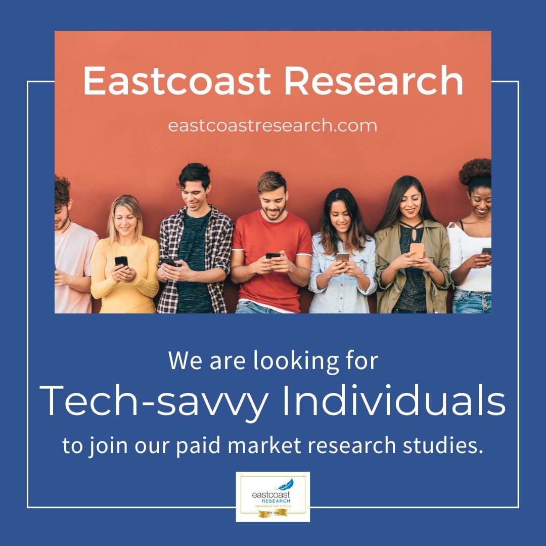 ecr_research's tweet photo. Love trends and technology? We need tech-savvy participants to join our paid studies.
Visit https://t.co/tkX9MwQJny for more details.
#eastcoastresearch #marketresearch #paidsurveys #earnextracash #focusgroup #youropinionmatters #technology #techsavvy #techmarket #markettrend https://t.co/fwj9JFMxlk