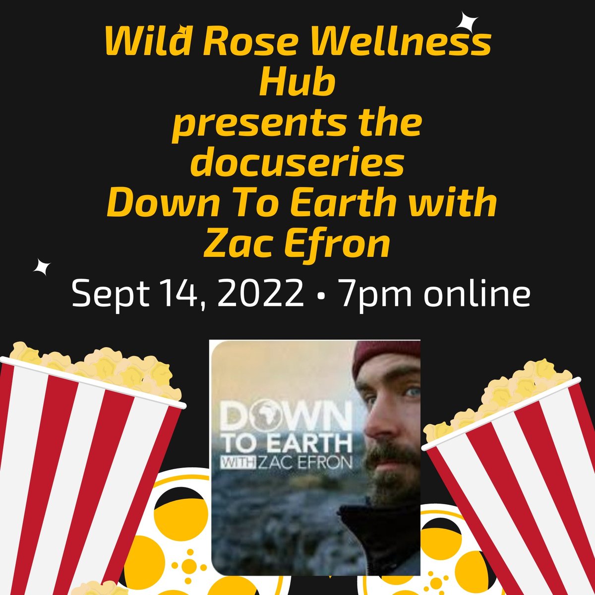 WildRoseChurch's tweet photo. This month the Hub will present the docuseries Down to Earth with Zac Efron as part of the Environmental Pillar. On Sept 14 at 7pm we will watch  2 episodes followed by a discussion.  For more information please contact Caryn at caryn@wildroseunited.ca.

#wruc #wrwh #environment https://t.co/Q0aNMcvpO5