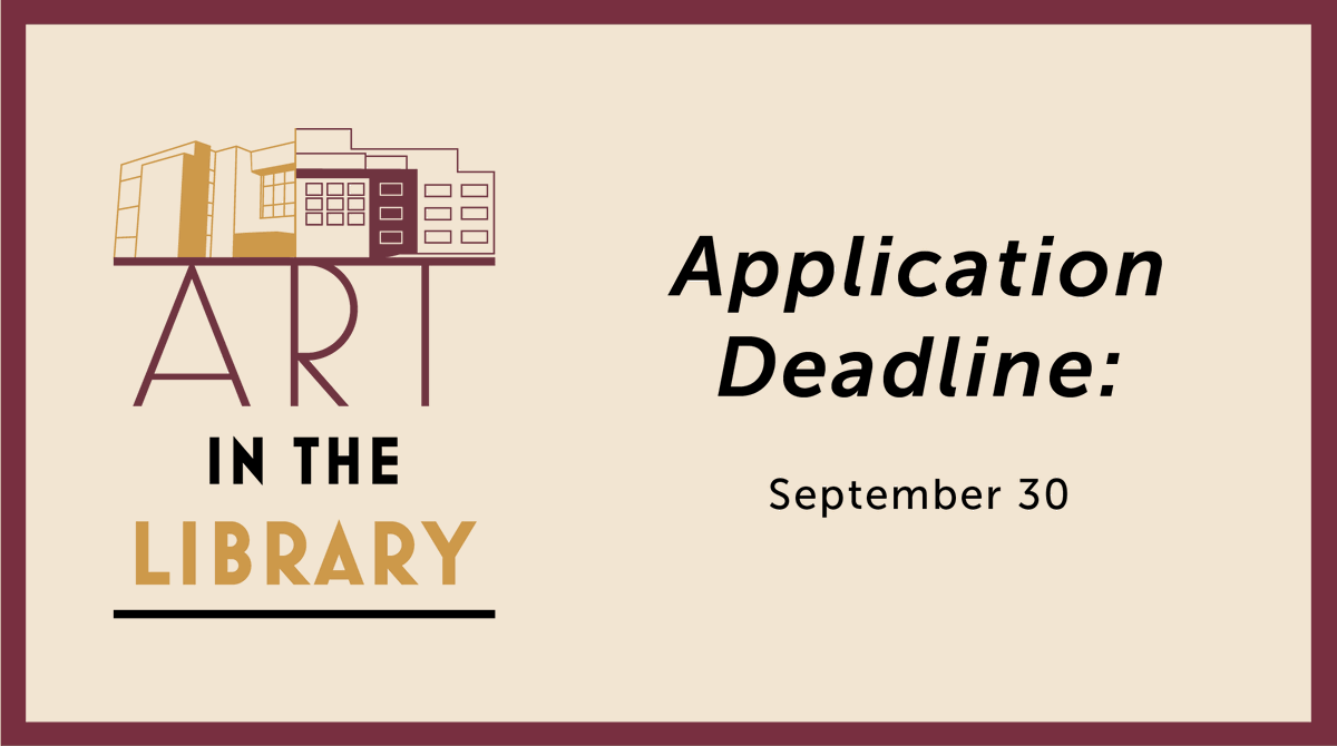 fsulibraries's tweet photo. Now accepting solo &amp; group art exhibition proposals—ALL MAJORS! 🚨🎨🖼 

The Art in Library Committee is now accepting proposals to exhibit on the main floor of Dirac Science Library for Spring 2023. Visit https://t.co/GrX632Tc2K for info on how to apply! #fsu #floridastate https://t.co/oP36lf1Wnp