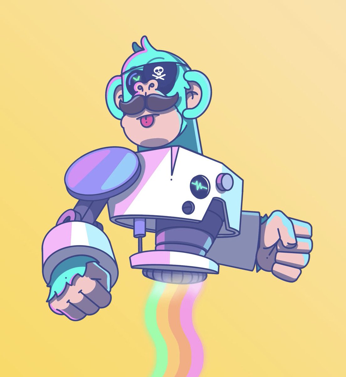 Draztock's tweet photo. @cjscribble you absolutely killed it! Amazing work on @exovaders! Thank you so much team! 

#MintingNow #opensea #apesinvading https://t.co/lEeUFj8Cxg