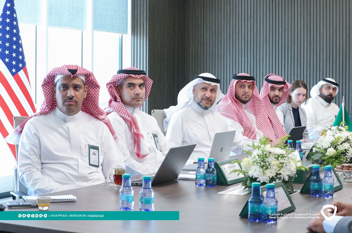 SAIPKSA's tweet photo. During the visit, the latest developments in intellectual property in the Kingdom were reviewed and future cooperation activities were discussed to enhance joint cooperation between the two sides in the field of intellectual property. https://t.co/8aRi20jrQO