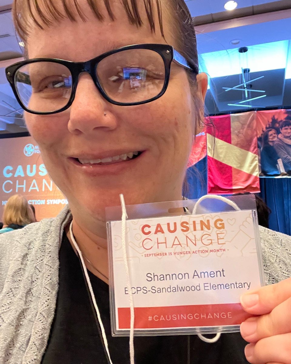 mrsament's tweet photo. Proud to be representing my school at the Hunger Symposium with the
@mdfoodbank
today! Hoping to find some innovative ways to improve the food bank experience for my families! Always ready to grow! #communityschool #causingchangemfb https://t.co/h8Jd7B4mns