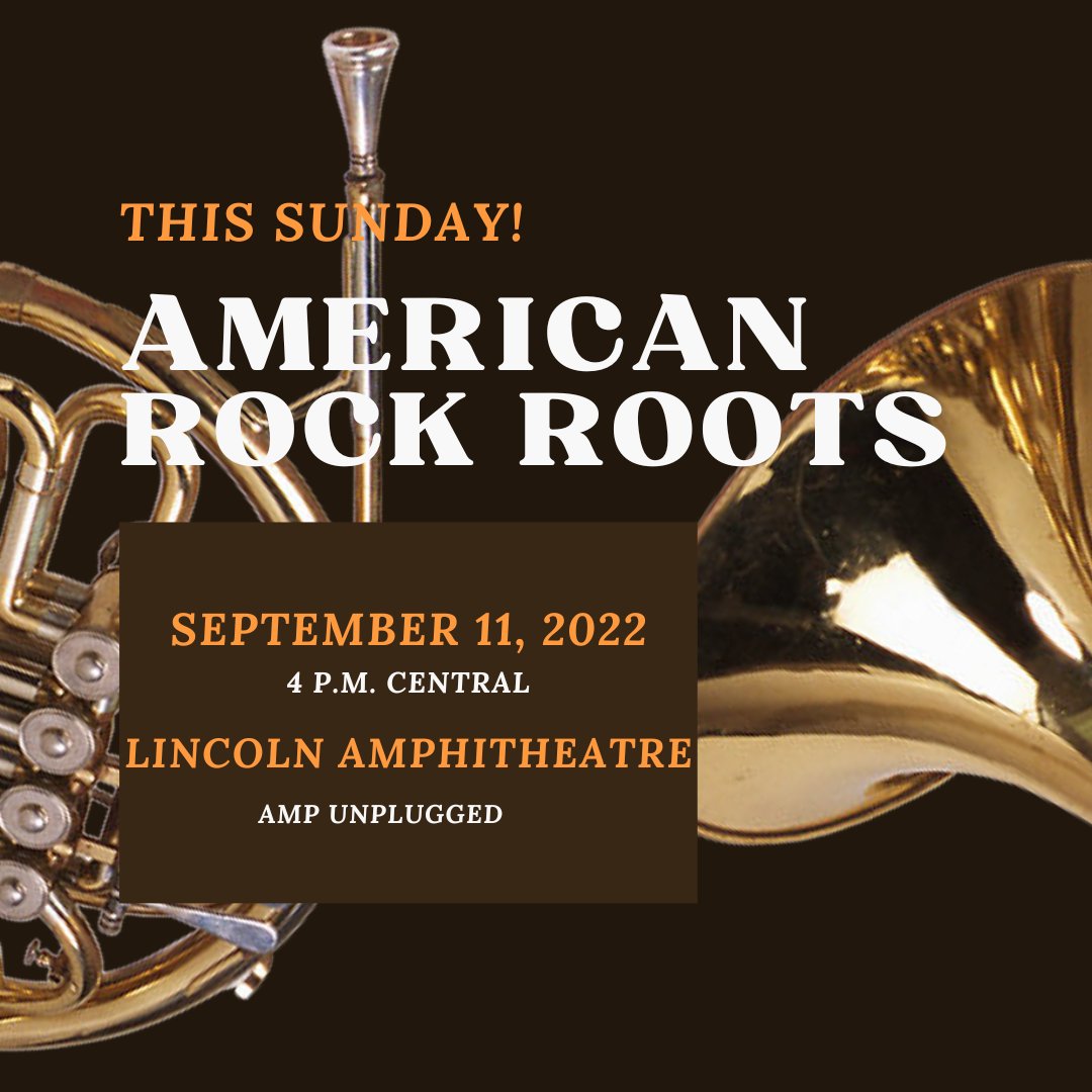 AMPatLSP's tweet photo. This Sunday 9.11 at 4 pm ct, we welcome members of the Evansville Philharmonic strings and brass ensembles as they present American Rock Roots—classic rock songs w/ a classical makeover! Children 12 and under free—all other 🎟 only $12.95! 🎟👉 https://t.co/EpZkZZzFuK! https://t.co/VmLldRfcU7