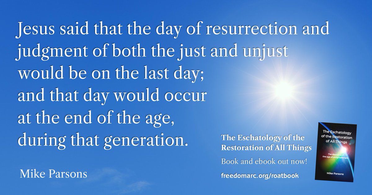 RoATbook's tweet photo. Writers of the letters (or epistles) wrote to the believers living at the time to help them be ready for the imminent return Jesus promised. 
Mike Parsons | The Eschatology of the Restoration of All Things book and ebook is out now. https://t.co/uH5QFhjpXV #roatbook #eotr https://t.co/dpBzb90gWO