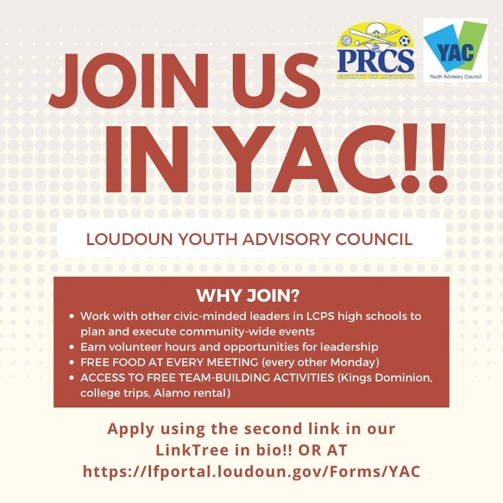 LVHS_Counseling's tweet photo. Join Loudoun YAC!
@SRoss_LVHS_Prin @bill_gulgert @nicolekherndon @RUNovrADVERSITY @AJ_JohnsonHS @LVHS_official @LVHSCareerCntr https://t.co/bll25kvyLz