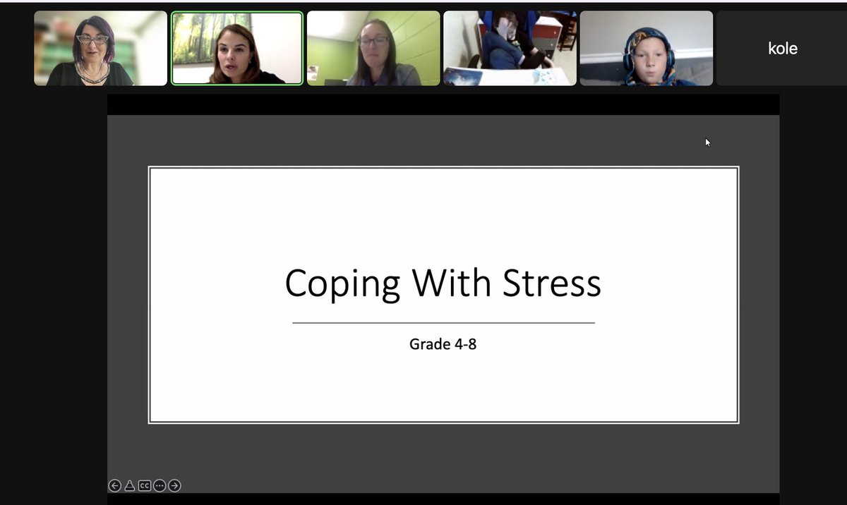 Thank you to the amazing mental health team at St. Benedict School for teaching us about stress! <a href="/SabrinaGrossi6/">Sabrina Grossi</a>