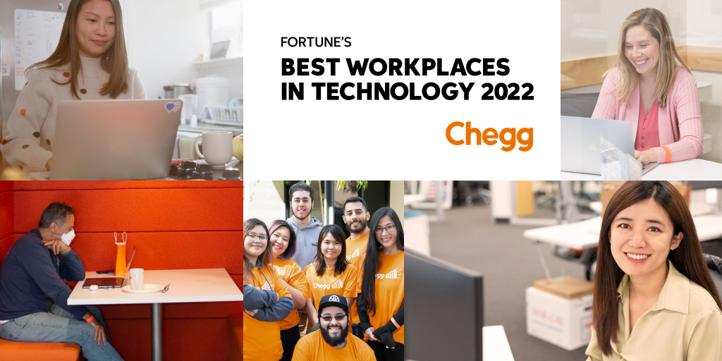Thank you, @FortuneMagazine for naming Chegg as one of the best workplaces in tech! greatplacetowork.com/best-workplace…