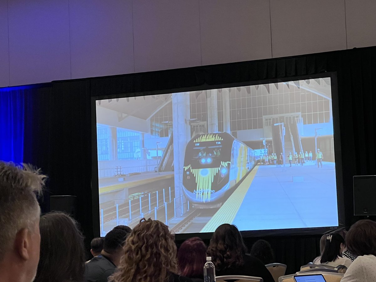 PlannerGaby's tweet photo. Holly smokes… I am loving the partnership that @GoBrightline is creating with @RideSunRail. They will help with the east-west expansion and are supporting the upcoming 1 cent transporting sales tax. This is a national example of public-private partnerships 👏 👏 

#fp22 https://t.co/lVgSU6ln3c