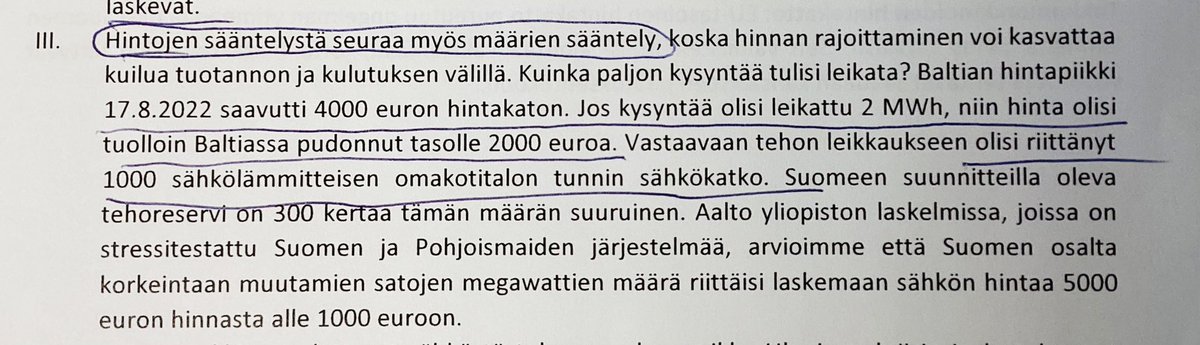 KaiMykkanen's tweet photo. Jotain hölmöilemme, jos emme löydä 500 000 sähkölämmitteisestä talostamme fiksua keinoa sammuttaa lämmitysvastus vuorotellen pariksi tunniksi (et edes huomaa), vaan maksamme mieluummin järjettömiä hintoja kaikesta noina tunteina toimitetusta sähköstä? https://t.co/0hnkGXZQDh